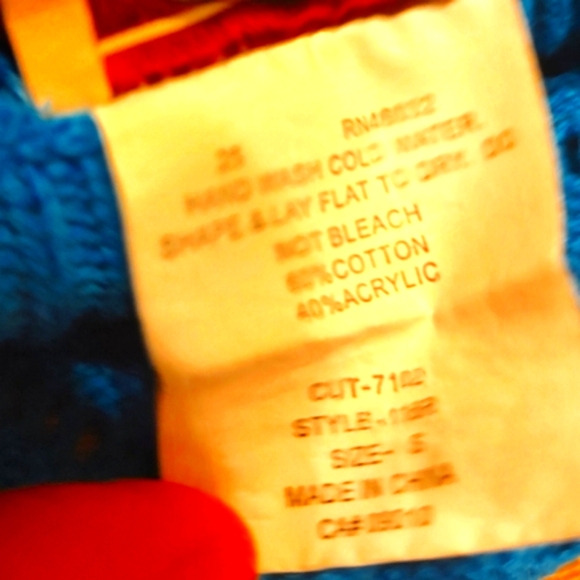 🐦Glorious Vtg 80's Rich Turquoise Crochet Woven Bell Sleeve Cardigan Sweater -S - Picture 16 of 16